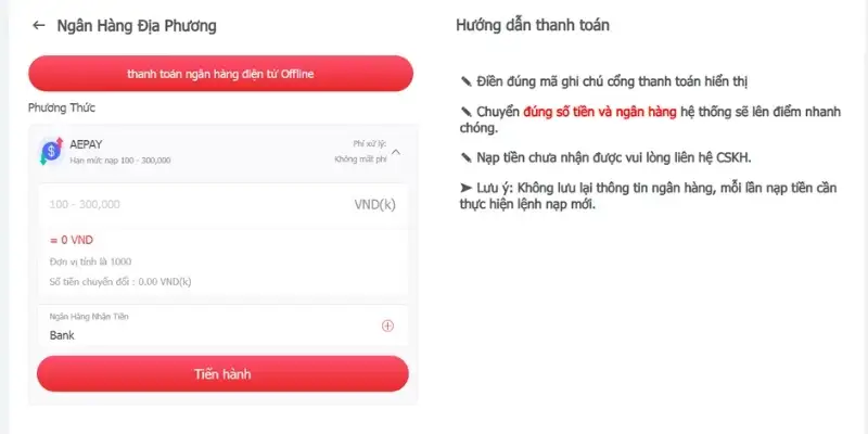 Hướng dẫn nạp tiền vào ví cược tại New88